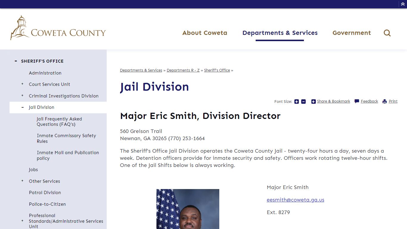 Jail Division | Coweta County, GA Website